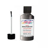 Paint For Peugeot 508 SW Gris Platinium M0VL, EVL 2012-2022 Silver Grey Touch Up Paint