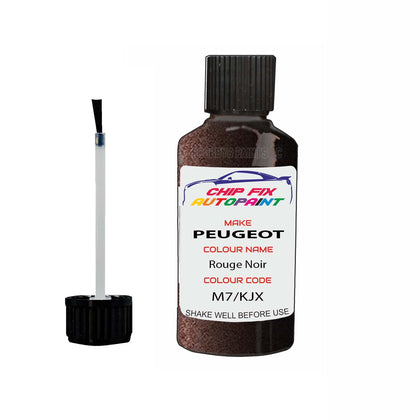 Paint For Peugeot 207 CC Rouge Noir M7, KJX 2003-2020 Brown Touch Up Paint