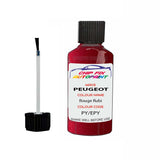 Paint For Peugeot 3008 Rouge Rubi PY, EPY 2011-2020 Red Touch Up Paint