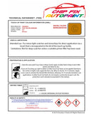 Data Safety Sheet Vauxhall Movano Post Yellow Denmark 937 1991-2006 0 Instructions for use paint