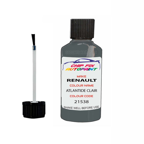 Paint For Renault Megane Atlantide Clair 1998-1999 Touch up scratch Paint Blue