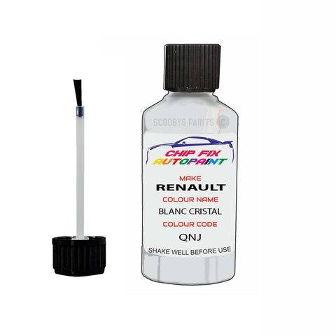 Paint For Renault Megane Blanc Cristal 2013-2022 Touch up scratch Paint White