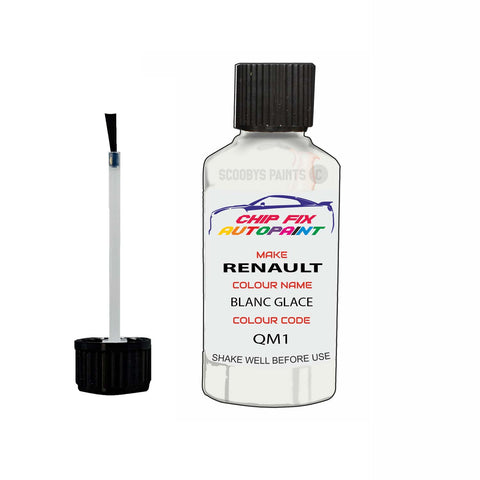 Paint For Renault Alaskin Blanc Glace 2017-2020 Touch up scratch Paint White
