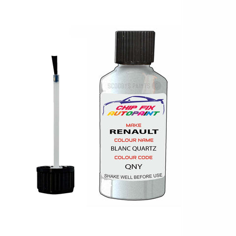 Paint For Renault Zoe Blanc Quartz 2018-2021 Touch up scratch Paint White