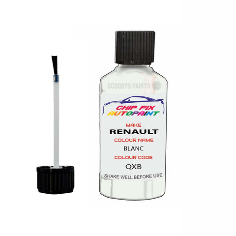 Paint For Renault Arkana Blanc 2020-2023 Touch up scratch Paint White