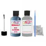 Primer undercoat anti rust Renault Kangoo Van Bleu Allemagne 1975-2013 Touch up scratch Paint Blue