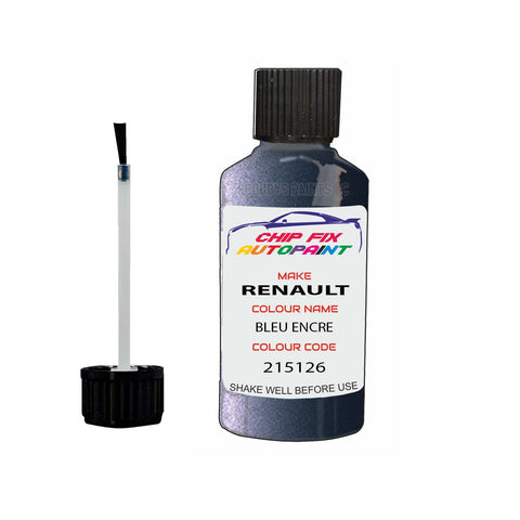 Paint For Renault Clio Bleu Encre 2005-2006 Touch up scratch Paint Blue