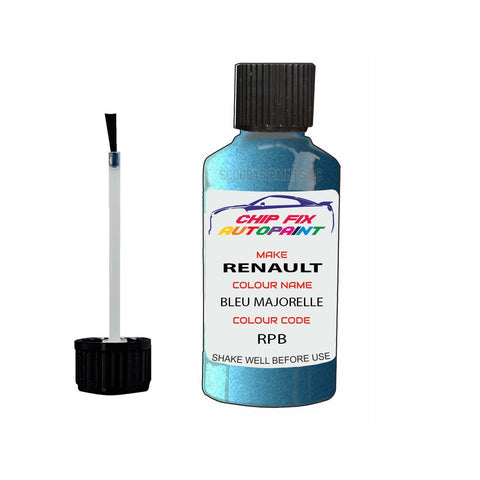 Paint For Renault Clio Bleu Majorelle 2009-2015 Touch up scratch Paint Blue