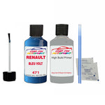 Primer undercoat anti rust Renault Kangoo Van Bleu Volt 1996-2002 Touch up scratch Paint Blue
