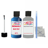 Primer undercoat anti rust Renault R19 Bleu Volt 1996-1996 Touch up scratch Paint Blue