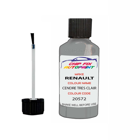 Paint For Renault Express Van Cendre Tres Clair 1992-1999 Touch up scratch Paint Silver/Grey