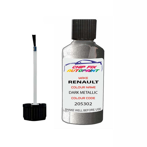 Paint For Renault Scenic Dark Metallic 1998-2021 Touch up scratch Paint Silver/Grey