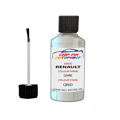 Paint For Renault Megane RS Givre 2010-2018 Touch up scratch Paint White