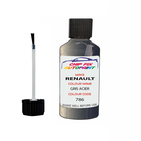 Paint For Renault Kangoo Van Gris Acier 2001-2019 Touch up scratch Paint Silver/Grey