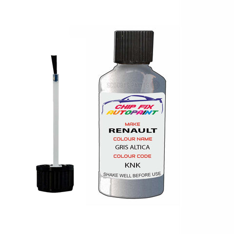 Paint For Renault Wind Gris Altica 2008-2012 Touch up scratch Paint Silver/Grey
