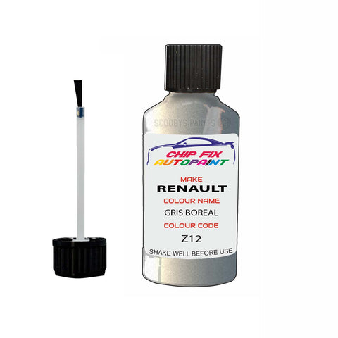 Paint For Renault Kangoo Van Gris Boreal 1998-2008 Touch up scratch Paint Silver/Grey