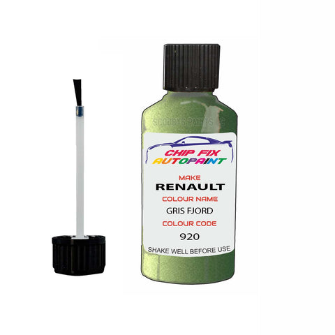 Paint For Renault Kangoo Van Gris Fjord 1996-2008 Touch up scratch Paint Green