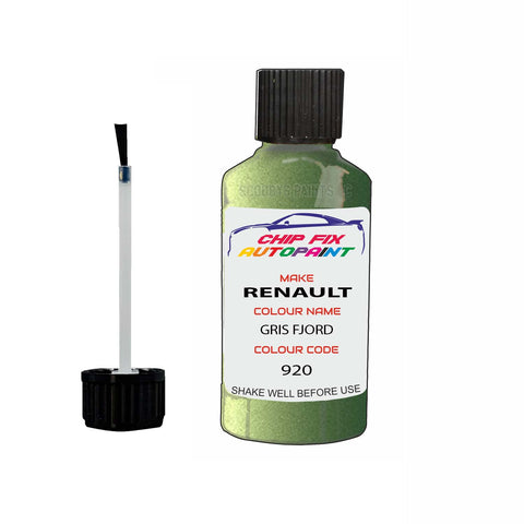 Paint For Renault Safrane Gris Fjord 1993-2002 Touch up scratch Paint Green