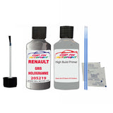 Primer undercoat anti rust Renault Clio Gris Hologramme 2002-2007 Touch up scratch Paint Silver/Grey