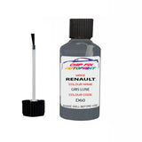 Paint For Renault Clio Gris Lune 2003-2004 Touch up scratch Paint Silver/Grey