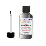 Paint For Renault Clio Gris Metal Froid 1996-2022 Touch up scratch Paint Silver/Grey
