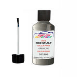 Paint For Renault Clio Gris Olive 2006-2007 Touch up scratch Paint Silver/Grey