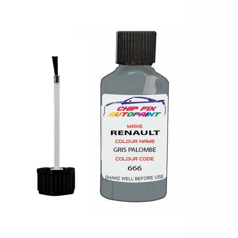 Paint For Renault Societe Gris Palombe 1989-1993 Touch up scratch Paint Silver/Grey