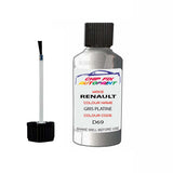 Paint For Renault Kangoo Van Gris Platine 2004-2021 Touch up scratch Paint Silver/Grey
