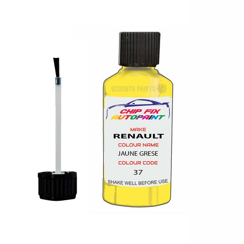 Paint For Renault Kangoo Van Jaune Grese 1990-2015 Touch up scratch Paint Yellow