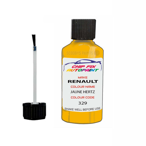 Paint For Renault Espace Jaune Hertz 1984-1998 Touch up scratch Paint Yellow