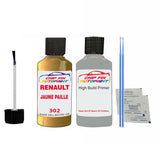 Primer undercoat anti rust Renault Kangoo Van Jaune Paille 1997-2002 Touch up scratch Paint Yellow