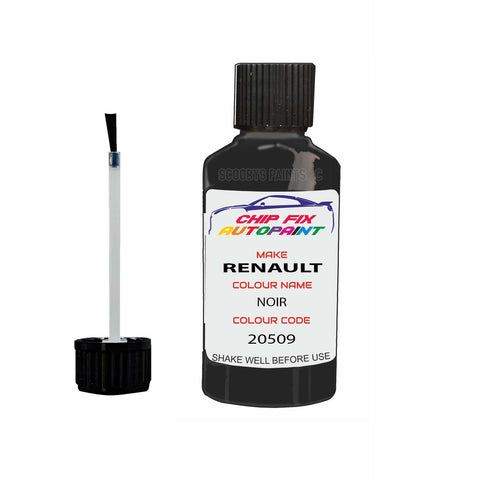 Paint For Renault Megane Noir 2001-2022 Touch up scratch Paint Black