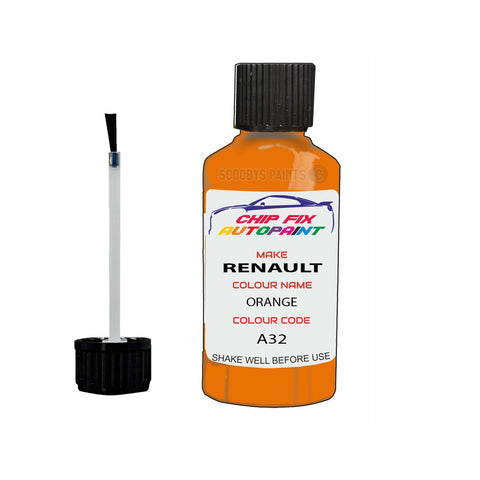 Paint For Renault Kangoo Van Orange 2004-2010 Touch up scratch Paint Orange