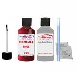 Primer undercoat anti rust Renault R19 Rouge 1993-1996 Touch up scratch Paint Red