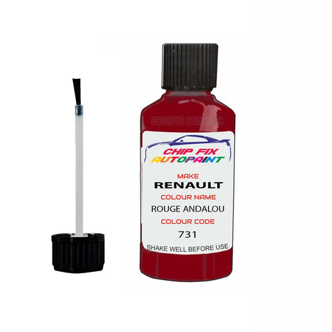 Paint For Renault Laguna Rouge Andalou 2000-2004 Touch up scratch Paint Red