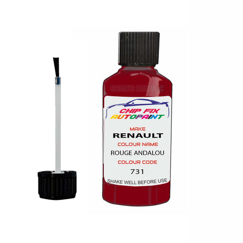 Paint For Renault Clio Rouge Andalou 2000-2004 Touch up scratch Paint Red