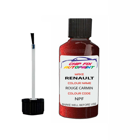 Paint For Renault Scenic Rouge Carmin 1998-2021 Touch up scratch Paint Red