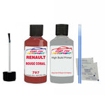 Primer undercoat anti rust Renault Modus Rouge Corail 1993-2006 Touch up scratch Paint Red