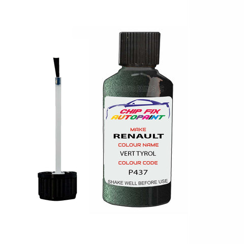 Paint For Renault R19 Vert Tyrol 1989-1996 Touch up scratch Paint Green
