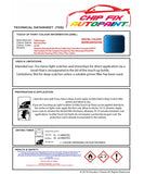Data saftey sheet Crosspolo Ravenna Blue LA5W 1999-2021 Blue instructions for use