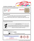 Data saftey sheet Beetle Reed Beige LB1N 2017-2019 Brown/Beige/Gold instructions for use