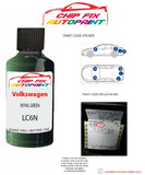 genuine Vw Vw Passat Royal Green LC6N 1996-1999 Green Perfect match pen brush