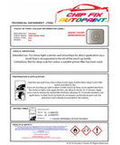 Data Safety Sheet Vauxhall Karl Sand/Creamy Beige Gv8 2015-2019 Beige Instructions for use paint