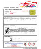 Data Safety Sheet Bmw X3 Sao Paulo Yellow/Zesty C5H 2019-2022 Yellow Instructions for use paint