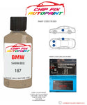 paint code location sticker Bmw 3 Series Savanna Beige 187 1981-1984 Beige plate find code