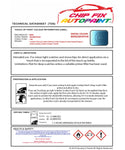 Data Safety Sheet Bmw 1 Series 3 Door Seaside Blue C1R 2017-2021 Blue Instructions for use paint