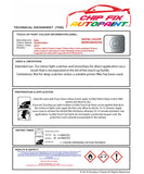 Data Safety Sheet Bmw X5-M Silverstone Ii Wa29 2004-2021 Grey Instructions for use paint