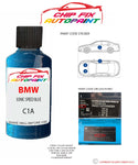 paint code location sticker Bmw 8 Series Coupe Sonic Speed Blue C1A 2017-2021 Blue plate find code