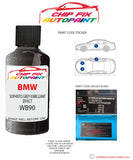 paint code location sticker Bmw 5 Series Sophisto Grey Ii Brilliant Effect Wb90 2011-2018 Grey plate find code