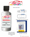 paint code location sticker Vauxhall Karl Rocks Sovereign/Switchblade Silver 636R/176/G4L 2009-2021 Grey plate find code